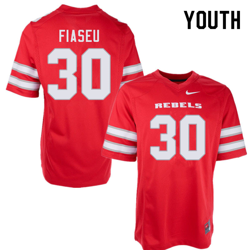 Youth #30 Austin Fiaseu UNLV Rebels College Football Jerseys Sale-Red